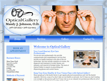 Tablet Screenshot of opticalgalleryofkearney.com